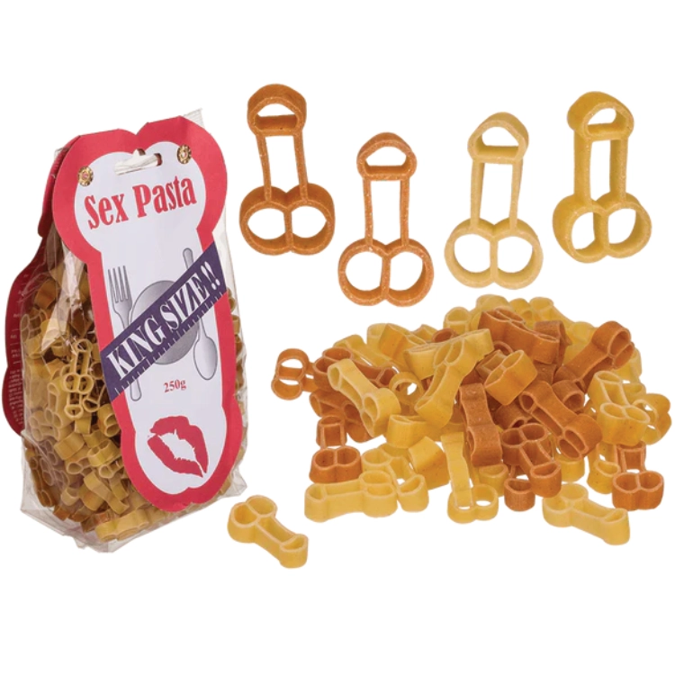 Zweifarbige Hartweizengrießnudeln, Penis,