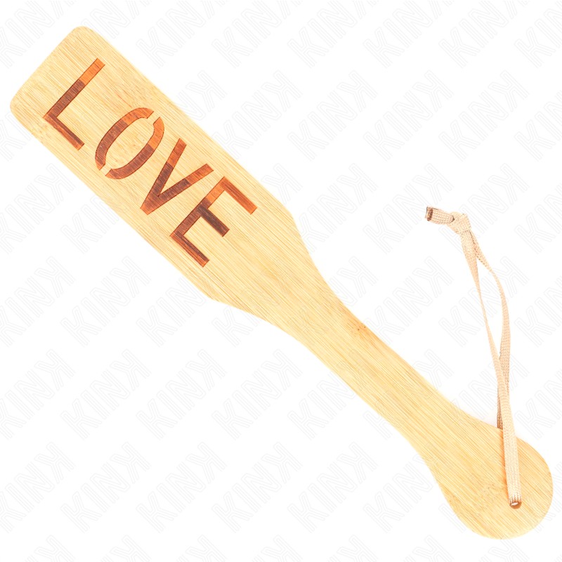 Bambus Paddle mit LOVE Gravur – 32 × 5.5 cm