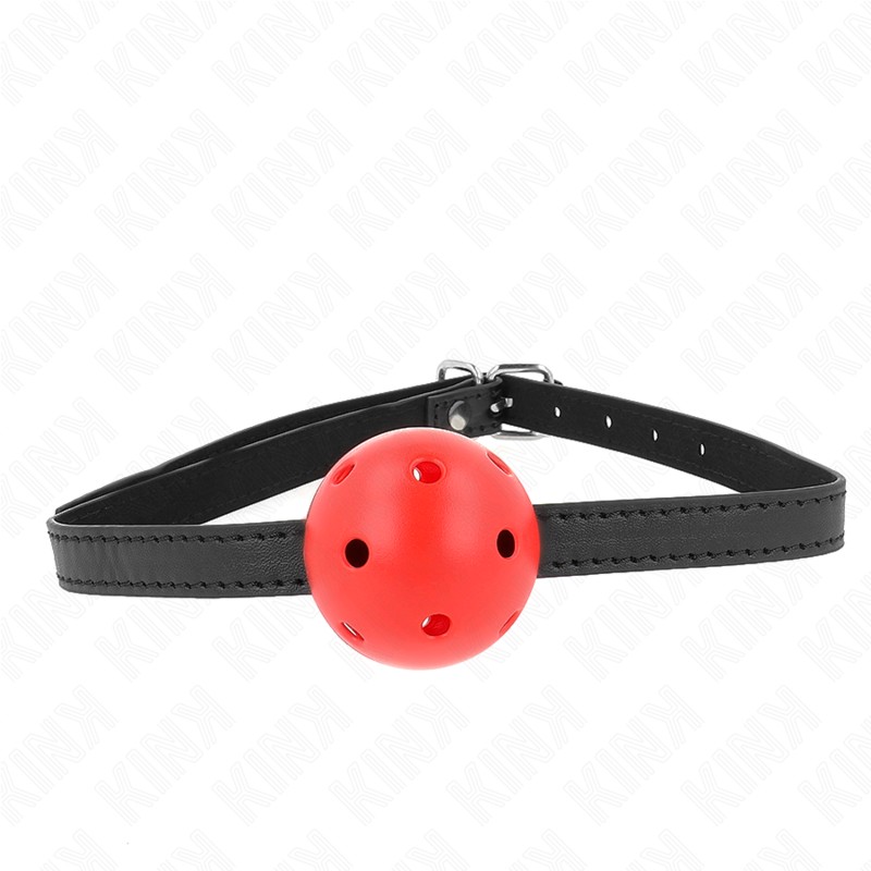 KINK Simplicity Breathable Ball Gag – Rot