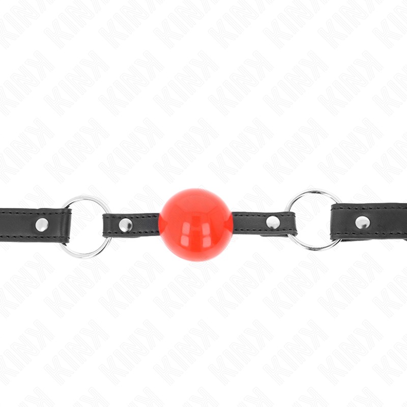 KINK Ball Gag mit Schloss – Rot 4 cm
